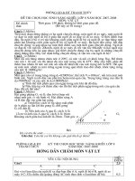 Đề thi HS năng khiếu lí 8