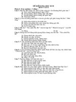 Đề kiểm tra học kỳ II Ngữ văn 8