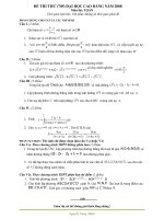 Đề thi thử đại học môn tán 705