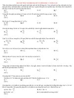 BÀI TẬP TRẮC NGHIỆM ĐẠI SỐ + HÌNH HỌC 11 NÂNG CAO