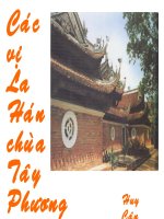 Các vị La Hán chùa Tây Phương