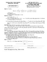 De thi thu vao 10 lan 2 THCS THAITHINH