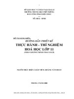 Hướng dẫn thiết kế thực hành - thí nghiệm lớp 11 ( theo chương trình thay sách năm 2007)