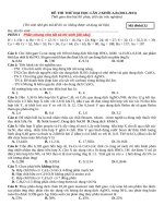 Đề thi thử đại học môn hóa học - đề 24