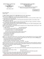 Đề thi thử đại học môn sinh học - đề 16