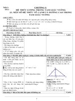 Giáo án chương 1 hình 9 ( 3 cột Minh tặng chị HÀ NỘI )