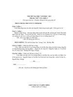 Đề thi thử đại học môn văn - đề 5