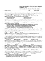 Đề thi thử đại học môn hóa học - đề 18