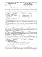 Đề thi thử đại học môn hóa học - đề 2