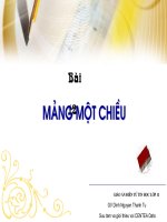 mảng một chiều