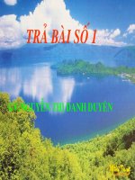 Trả bài số 1