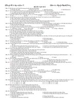 Đề ôn tập TN 12  - Đề 3