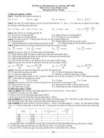 Bộ đề thi cho lớp 10CB + Đáp an