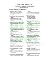 trắc nghiệm anh văn trình độ ABC