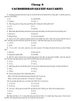 BÀI TẬP TRẮC NGHIỆM GLUXIT(CACBONHIDDRAT)-MỚI