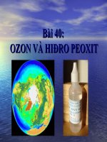 Bài 40: Ozon và Hiđro peoxit