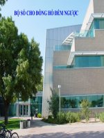 Số cho đồng hồ