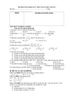 DEKT TOÁN 8 HỌC KỲ I