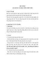 XÂY DỰNG VĂN HÓA NÔNG THÔN MỚI