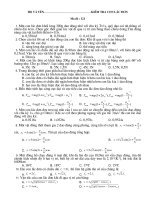 Đề TN con lắc đơn