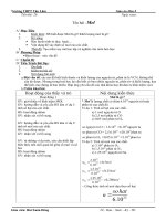 Giáo án: Bài 18: Mol