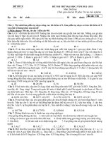 Đề thi thử đại học môn sinh học - đề 18