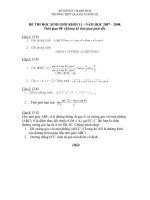 Đề thi HSG lớp 11