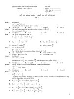 Trac nghiem Do thi @ Ham So - de 2