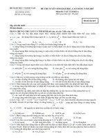 Đề thi đại hoc LÝ khối A 2007 (847 )