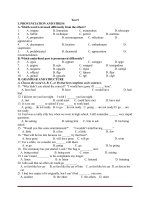 Đề thi thử đại học môn tiếng anh - đề 23