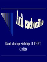 Bài 55: Axit Cacboxylic