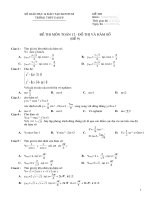 Trac nghiem Do thi @ Ham So - de 0