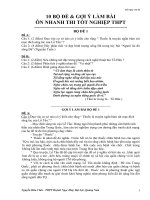 10 bộ đề & đáp án ôn thi tốt nghiệp THPT