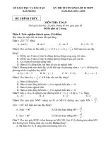 DE THI VAO 10 CUA EDUNET