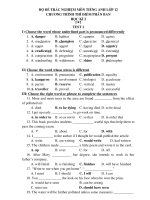 100 câu trắc nghiệm anh văn 12 - kì 2