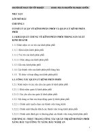 hoàn thiện công tác quản lý kênh phân phối xăng dầu tại công ty xăng dầu nghệ an