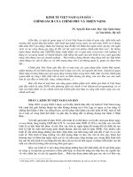 KINH TẾ VIỆT NAM GẦN –  CHÍNH SÁCH CỦA CHÍNH PHỦ VÀ TRIỂN VỌNG 