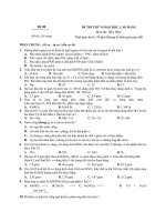 Đề thi thử đại học môn hóa học - đề 5
