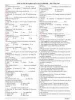 2020 câu hỏi trắc nghiệm tuyển sinh CD-ĐH 2008 môn Tiếng Anh