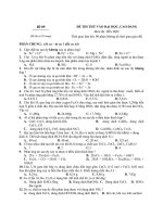 Đề thi thử đại học môn hóa học - đề 6