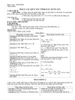 Các quy tắc tính xác suất