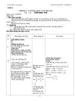 GÁn 4 cột ĐS 9 chương I