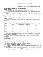Đề thi thử đại học môn địa lý - đề 5