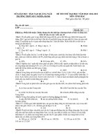 Đề thi thử đại học môn sinh học - đề 20