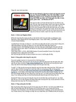 Thủ thuật Regitry