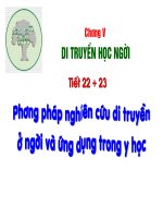Tiết 22. Di truyền người