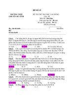Đề thi thử đại học môn hóa học - đề 12