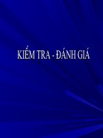 Chuyên đề: PP kiểm tra đánh giá