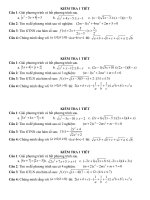 Kiểm tra Đại số 10