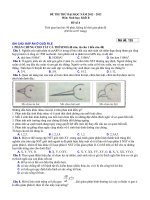 Đề thi thử đại học môn sinh học - đề 6